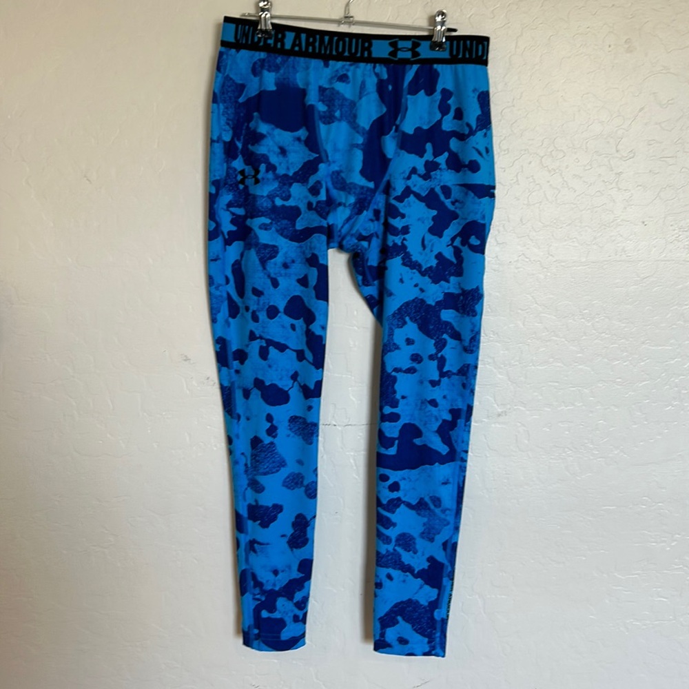 Blue Under Armor Compression Pants Size Large